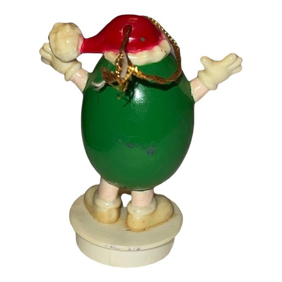 Vintage 1988 M&M's Peanut Candy Tube Topper Ornament - Picture 5 of 11